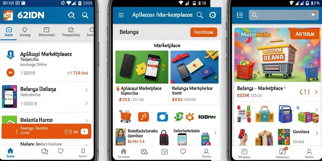 Tampilan antarmuka aplikasi 62IDN yang menarik dan mudah digunakan.