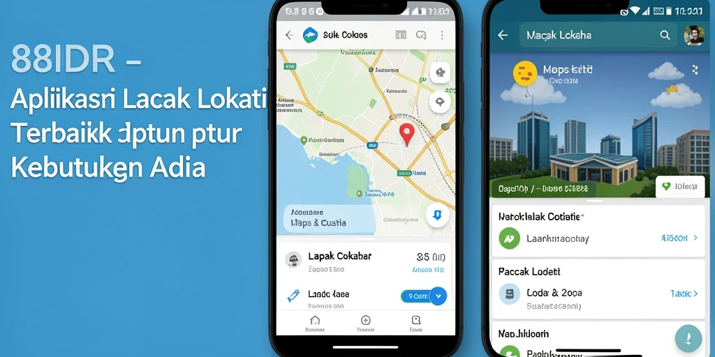 Tampilan antarmuka aplikasi 88IDR untuk Lacak Lokasi.