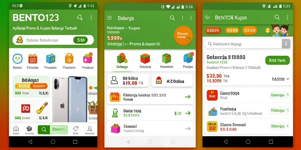 Tampilan antarmuka BENTO123 yang menarik dan fungsional.
