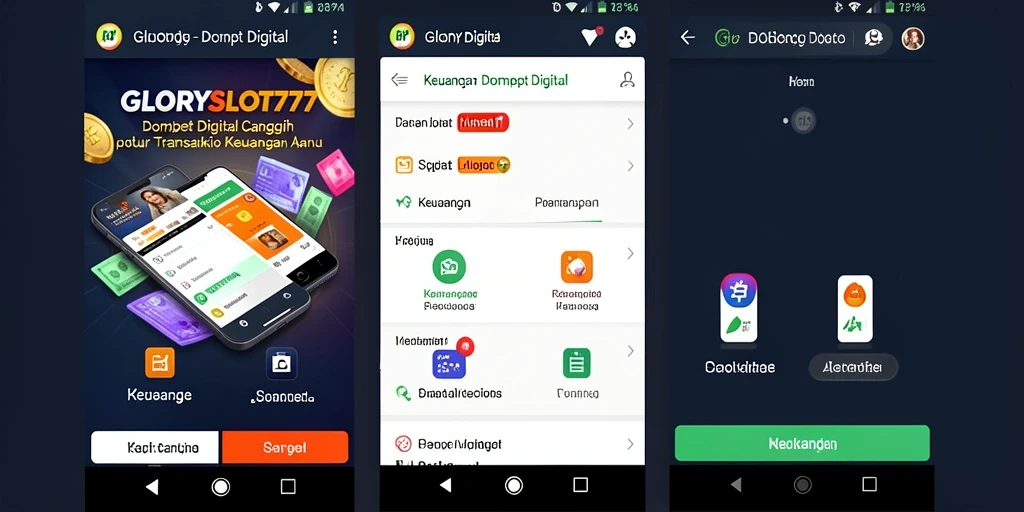 Tampilan antarmuka GLORYSLOT777 yang user-friendly dan fungsional.