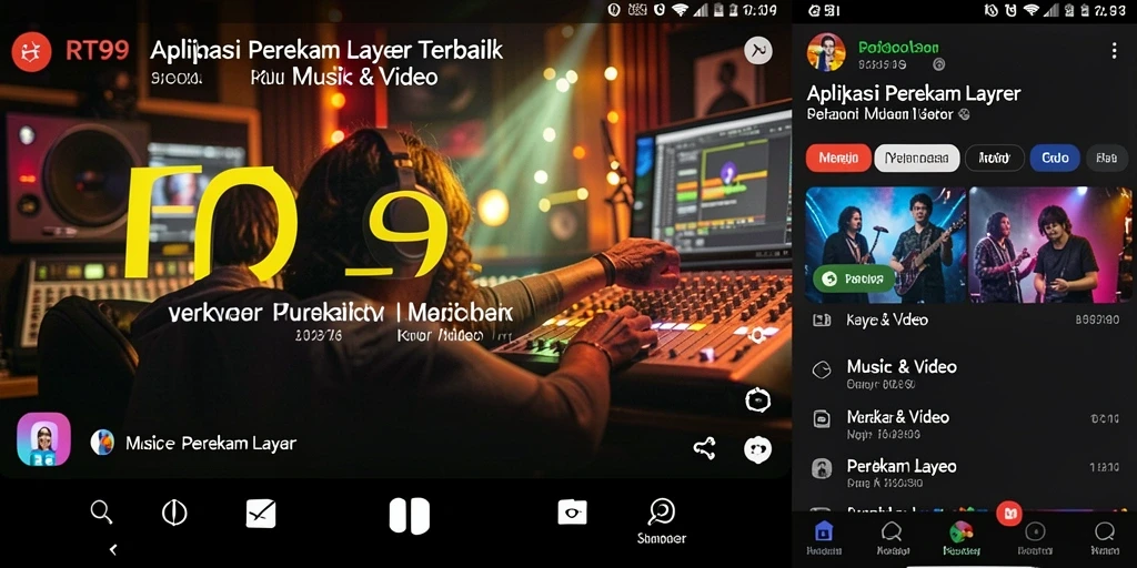Screenshot antarmuka RT99 yang menunjukkan fungsi perekaman layar.