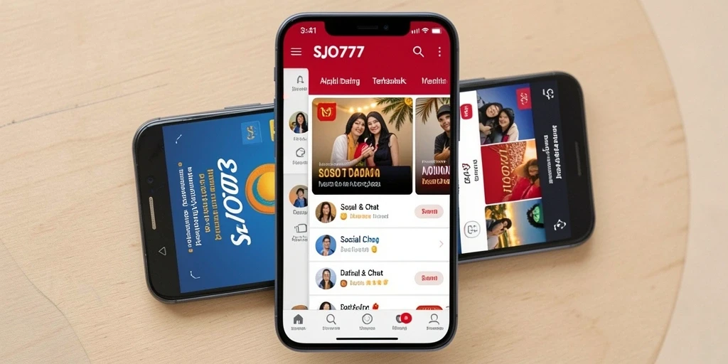 Tampilan menarik dan intuitif SJO777 untuk aplikasi Dating.