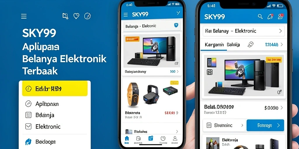 Tampilan antarmuka aplikasi SKY99 yang modern dan user-friendly.