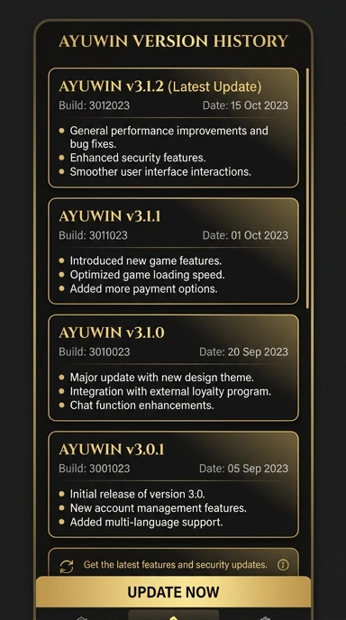 Riwayat Versi Aplikasi ayuwin untuk Pengguna Android
